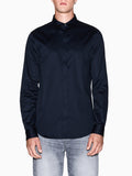 Armani Exchange Camicia Classica Uomo 8NZCBDZN10Z Navy - Blu