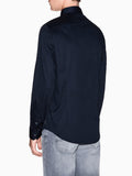 Armani Exchange Camicia Classica Uomo 8NZCBDZN10Z Navy - Blu