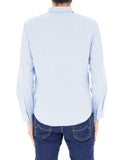Armani Exchange Camicia Classica Uomo 8NZCGBZ8ANZ - Celeste