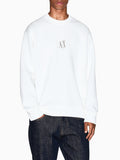 Armani Exchange Felpa Uomo XM000368AF10818 Off White - Bianco
