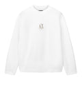 Armani Exchange Felpa Uomo XM000368AF10818 Off White - Bianco