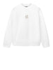 armani exchange felpa uomo xm000368af10818 off white bianco 168461246