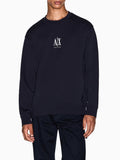Armani Exchange Felpa Uomo XM000368AF10818 Deep Navy - Blu