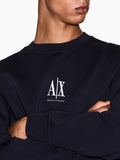 Armani Exchange Felpa Uomo XM000368AF10818 Deep Navy - Blu