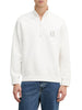 armani exchange felpa zip uomo xm000370af10818 off white bianco 161777080
