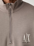 Armani Exchange Felpa Zip Uomo XM000370AF10818 Driftwood - Avorio