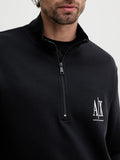 Armani Exchange Felpa Zip Uomo XM000370AF10818 Deep Navy - Blu