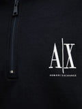 Armani Exchange Felpa Zip Uomo XM000370AF10818 Deep Navy - Blu