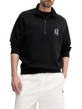 Armani Exchange Felpa Zip Uomo XM000370AF10818 Black - Nero
