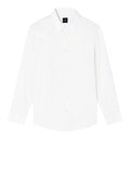 Armani Exchange Camicia Classica Uomo XM001587AF16631 Off White - Bianco