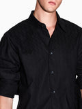 Armani Exchange Camicia Classica Uomo XM001587AF16631 Black - Nero