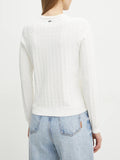 Armani Exchange Pullover Donna XW000910AF10352 Iso Logo Allover - Bianco