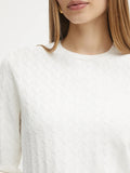 Armani Exchange Pullover Donna XW000910AF10352 Iso Logo Allover - Bianco