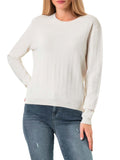 Armani Exchange Pullover Donna XW000910AF10352 Iso Logo Allover - Bianco