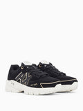 Armani Exchange Sneakers Donna XW002153AF22757 Black+pale Gold - Nero