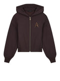Armani Exchange Felpa Zip Donna XW002861AF13397 Antagonist - Marrone