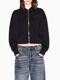 Armani Exchange Felpa Zip Donna XW002861AF13397 Black - Nero