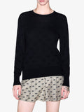 Armani Exchange Pullover Donna XW002875AF16620 All Over Black - Nero