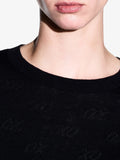 Armani Exchange Pullover Donna XW002875AF16620 All Over Black - Nero