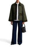 Barbour Giubbotto Kilnwick Quilted Olive Shadow Classic Donna LQU1933 Olive/shadow Classic - Verde