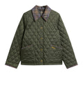Barbour Giubbino Crop Liddesdale Donna LQU1934 Olive/classic - Verde