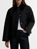 Barbour Giubbino Moira Quilted Donna LQU1940 Black/shadow Classic - Nero