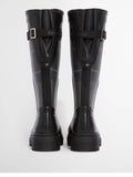 Barbour Stivale Dena Tall Wellington Donna LRF0153 Black/shadow Tartan - Nero