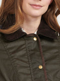 Barbour Giubbotto Bower Wax Olive Classic Donna LWX0534 Olive/classic - Verde