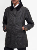 Barbour Giubbotto Classic Beadnell Wax Donna LWX0668 Olive - Verde
