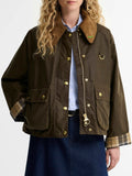 Barbour Giubbotto Spey Wax Donna LWX1595 Beech/birchwood - Marrone
