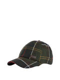 Barbour Berretto con Visiera Galingale Tartan Uomo MHA0553 Classic Tartan - Verde