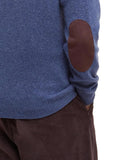 Barbour Pullover Uomo MKN0584 Dark Indigo - Blu