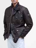 Barbour Giubbotto Tourer Duke Wax Uomo MWX2140 Rustic Brown - Marrone