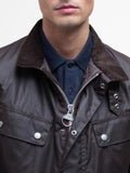 Barbour Giubbotto Tourer Duke Wax Uomo MWX2140 Rustic Brown - Marrone