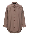 CafèNoir Camicia Casual Donna C7JC0259 Fondente - Marrone