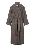 CafèNoir Cappotto Donna C7JI0136 Spigato Taupe - Marrone
