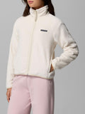 Columbia Felpa Zip Columbia Canyon Camp da Donna - Bianco