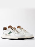 Date Sneakers Court 2.0 Uomo M451-C2-VN WhitE-Cuoio - Bianco