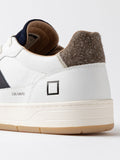Date Sneakers Court 2.0 Uomo M451-C2-VN WhitE-Brown - Bianco