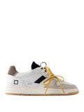Date Sneakers Court 2.0 Uomo M451-C2-VN WhitE-Brown - Bianco