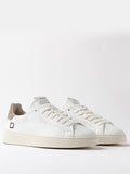 Date Sneakers Levante Uomo M451-LV-CA WhitE-Taupe - Bianco