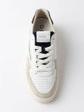 Date Sneakers Torneo Uomo M451-TP-CA WhitE-Brown - Bianco
