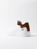 Date Sneakers Sfera Donna W451-SF-PN WhitE-Cuoio - Bianco