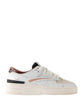 Date Sneakers Torneo Donna W451-TO-CO WhitE-Bordeaux - Bianco