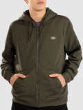 Dickies Felpa Zip Uomo DK0A4XD3 Deep Depths - Verde