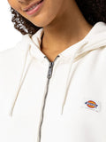 Dickies Felpa Zip Donna DK0A4Y1Z Ecru - Avorio