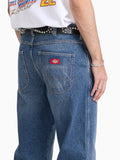 Dickies Jeans Straight Uomo DK0A882A Mid Blue Fade Wash - Denim