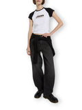 Dickies Jeans Wide Donna DK0A885J Black Wash Faded - Nero