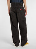 Dickies Jeans Baggy Uomo DK0A88ED Black Wash Faded - Nero