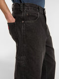 Dickies Jeans Baggy Uomo DK0A88ED Black Wash Faded - Nero